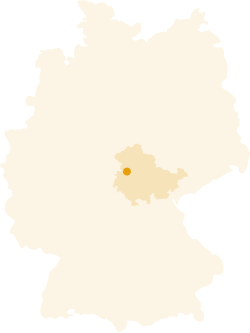 Starten und landen in der Mitte Deutschlands